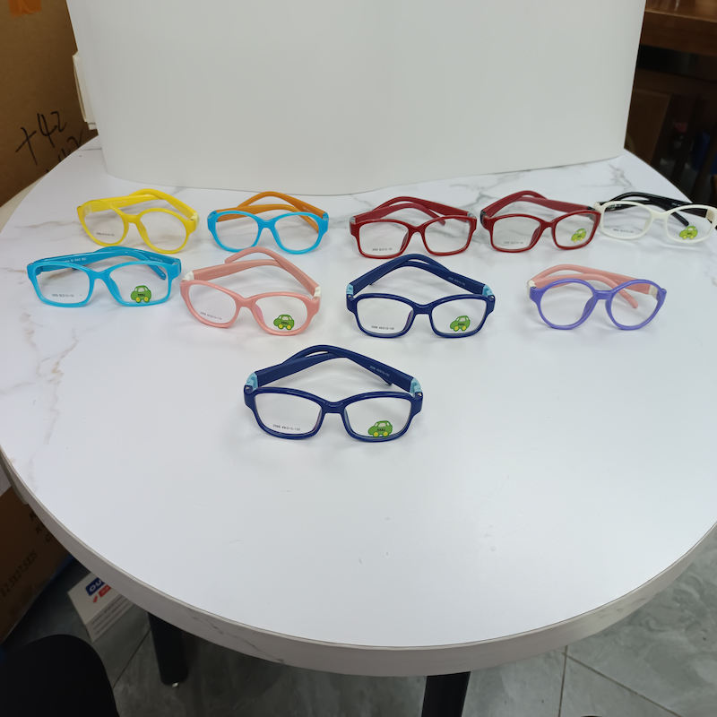 TR Kids' Eyeglass Frames with Silicone Temple